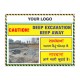 Caution Deep Excavation Site Safety Poster