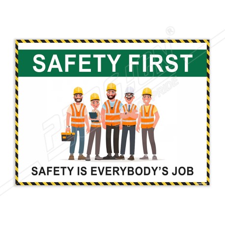 Safety First Site Safety Poster| Protector FireSafety