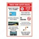 Truck Yard Safety Rules Site Safety Poster