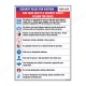 Security Rules For Visitor Site Safety Poster