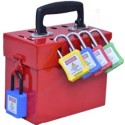 Small group OSHA LOTO  box padlock & Hasp kit | Protector FireSafety