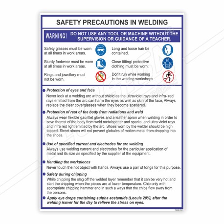 Safety Precaution In Welding Safety Chart| Protector FireSafety