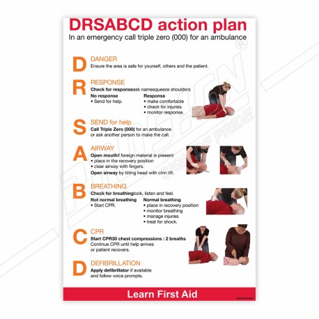 DRSABCD Action Plan Safety Chart| Protector FireSafety