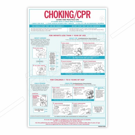 Choking CPR Safety Chart| Protector FireSafety