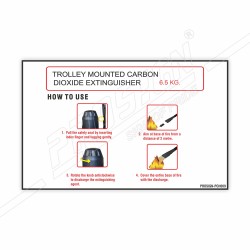 How to Use Trolly Mounted Co2 Type Fire Extinguisher Safety Chart| Protector FireSafety