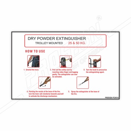 How to Use Trolly Mounted DCP Type Fire Extinguisher Safety Chart| Protector FireSafety