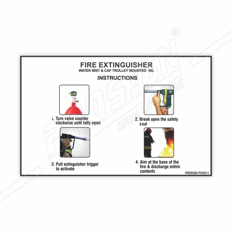 How to Use Water Mist & CAF Fire Extinguisher Safety Chart| Protector FireSafety