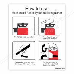 How to Use Mechanical Foam Fire Extinguisher Safety Chart| Protector FireSafety