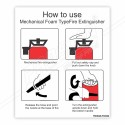 How to Use Mechanical Foam Fire Extinguisher Safety Chart| Protector FireSafety