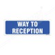 Way To Reception Sign