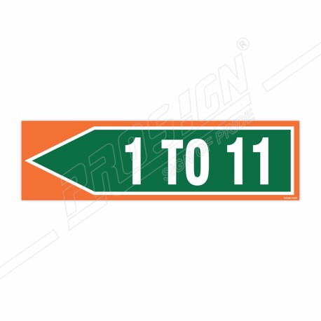 Direction Number Sign| Protector FireSafety