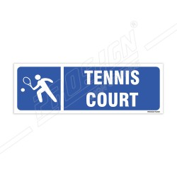 Tennis Court Sign| Protector FireSafety