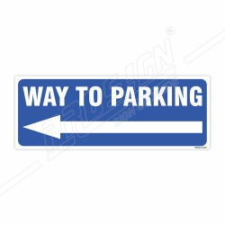 Way To Parking With Left Arrow Sign| Protector FireSafety