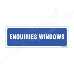 Enquiries Windows Sign| Protector FireSafety