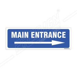 Main Entrance Right Arrow Sign| Protector FireSafety