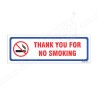 Thank You For No Smoking Sign| Protector FireSafety