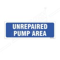 Unrepaired Pump Area Sign| Protector FireSafety