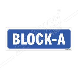 Block-A Sign| Protector FireSafety