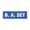 B.A. Set Sign| Protector FireSafety