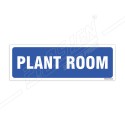 Plant Room Sign| Protector FireSafety