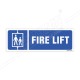 Fire Lift Sign
