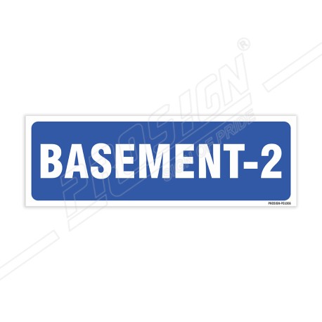 Basement -2 Sign| Protector FireSafety