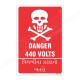 Danger 440 Volts Sign