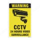 Warning 24 Hours Video Surveillance Sign