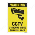 Warning 24 Hours Video Surveillance Sign| Protector FireSafety