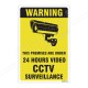 Warning 24 Hours Video Surveillance Gujrati Sign
