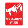 Public Address System Sign| Protector FireSafety