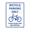 Bicycle Parking Only Sign| Protector FireSafety