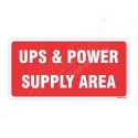 UPS & Power Supply Area Sign| Protector FireSafety