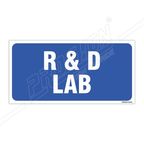 R & D Lab Sign| Protector FireSafety