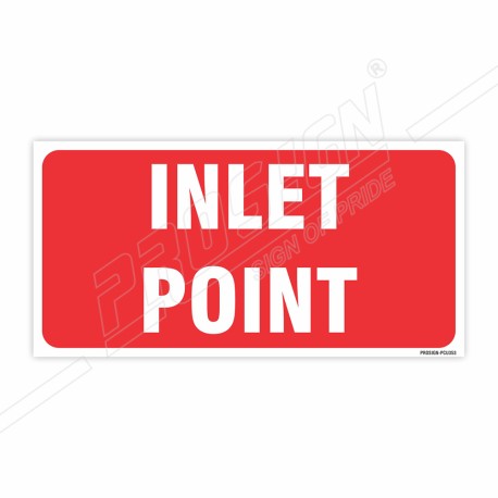 Inlet Point Sign| Protector FireSafety