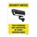 This Premises Are Protected By Video Surveillance Sign| Protector FireSafety