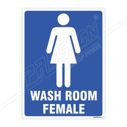 Wash Room Female Sign| Protector FireSafety