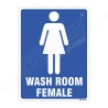 Wash Room Female Sign| Protector FireSafety