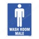 Wash Room Male Sign