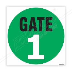 Gate Number Sign| Protector FireSafety