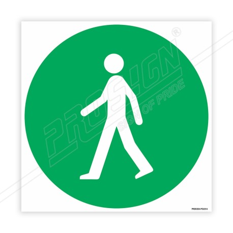 Walking Man Sign| Protector FireSafety