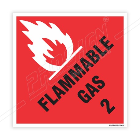 Flammable Gas 2 Sign| Protector FireSafety