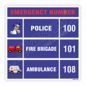 Emergency Number Sign| Protector FireSafety