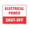 Electrical Power Shut Off Sign| Protector FireSafety