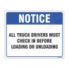 Truck Notice Sign| Protector FireSafety