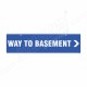 Way To Basement Sign