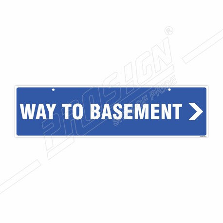 Way To Basement Sign| Protector FireSafety