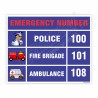 Emergency Number Sign| Protector FireSafety