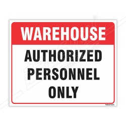 Authorized Personnel Only Sign| Protector FireSafety