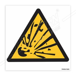 Explosive Warning Sign| Protector FireSafety